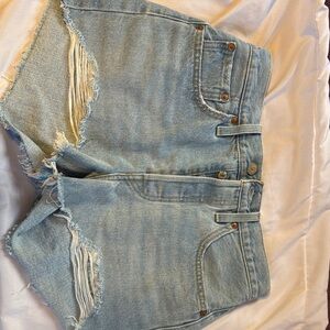 Levi's Light Blue Jean Shorts